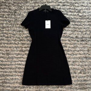 New ! Theory Textured Mini Dress, Size P